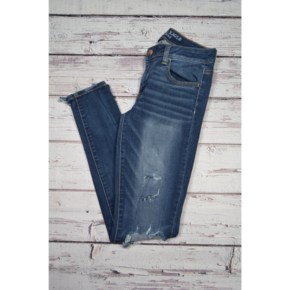 American Eagle Super Super Stretch Jegging Women's Juniors Size 4‎ Pre-Owned - Picture 16 of 16